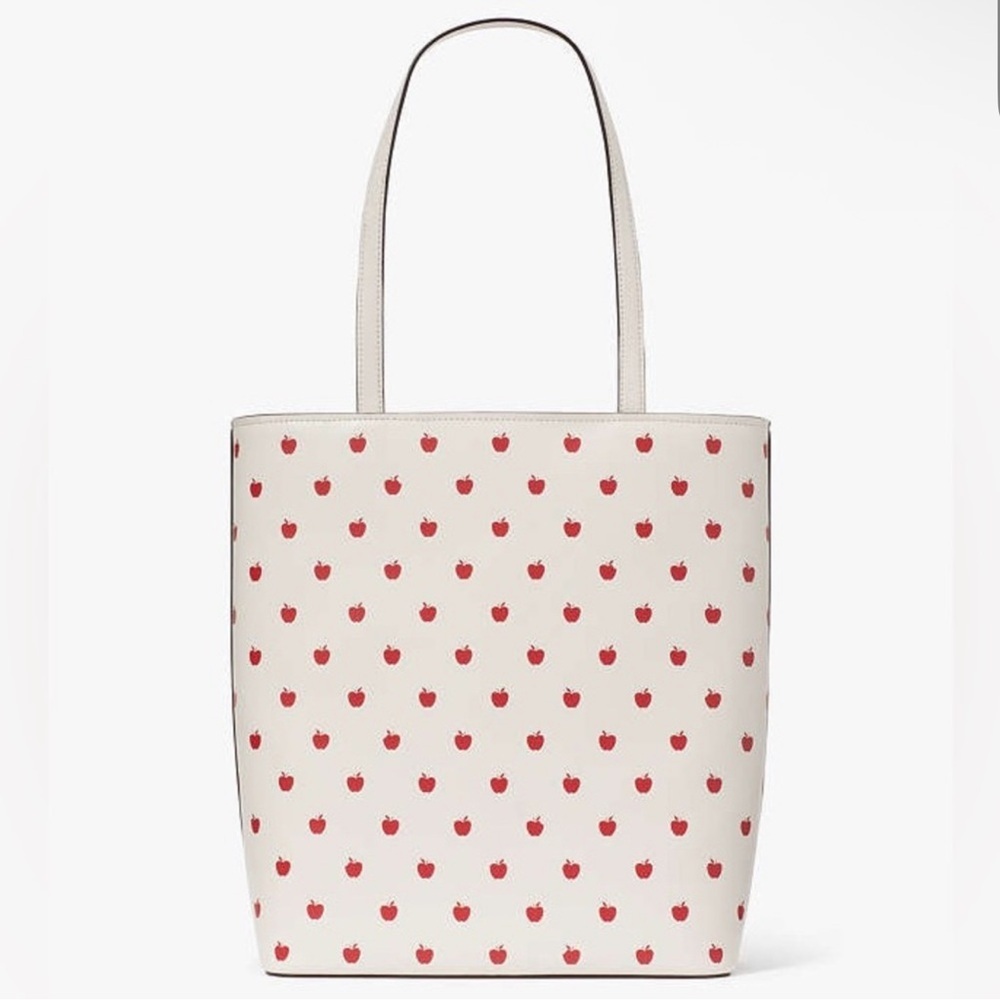 Kate Spade White Tote with Snow White and Red Apple Design- GORGEOUS BAG🤩🍎👑👸🏼👸🏻 - Picture 5 of 6